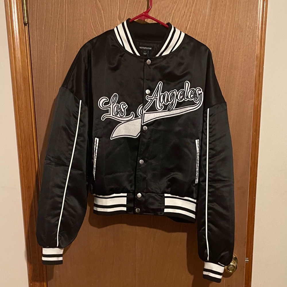 Black Los Angeles Bomber Jacket